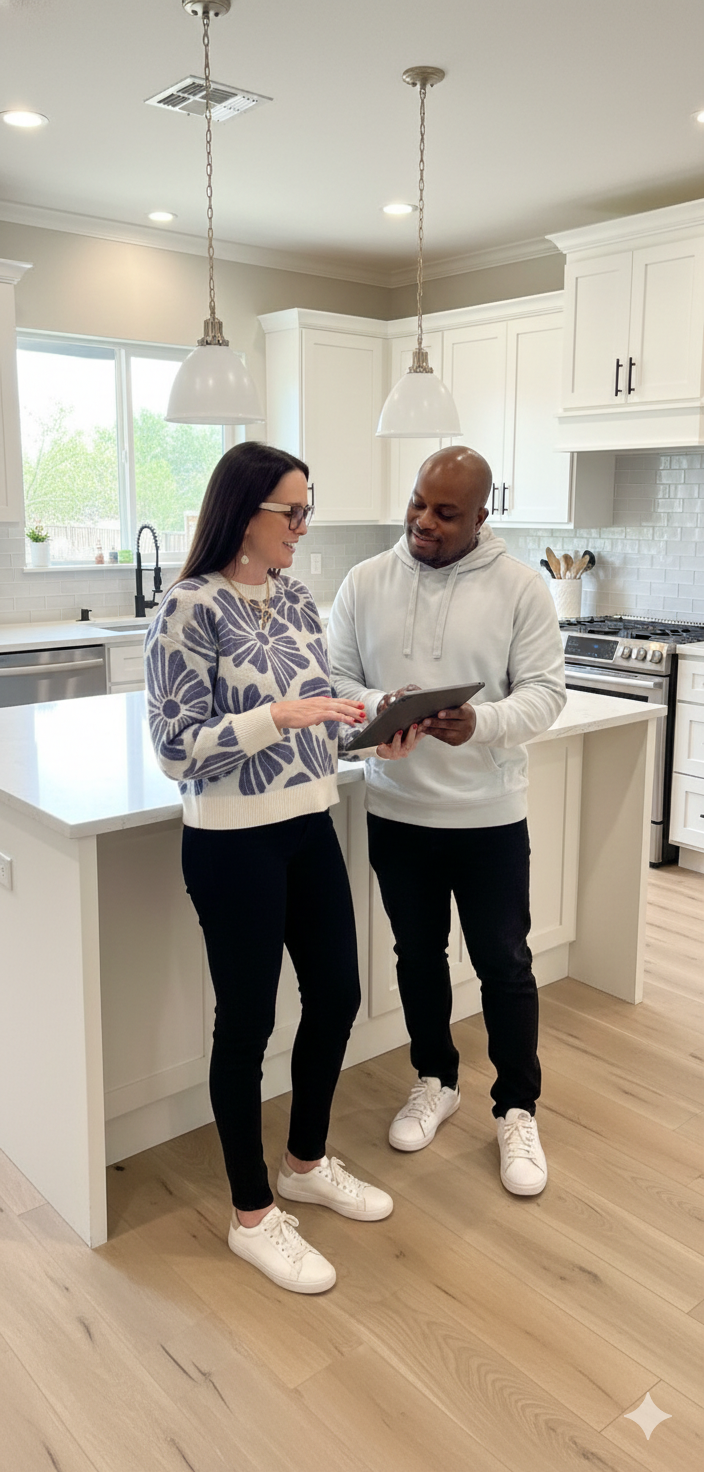 Tammy Davis consulting with client