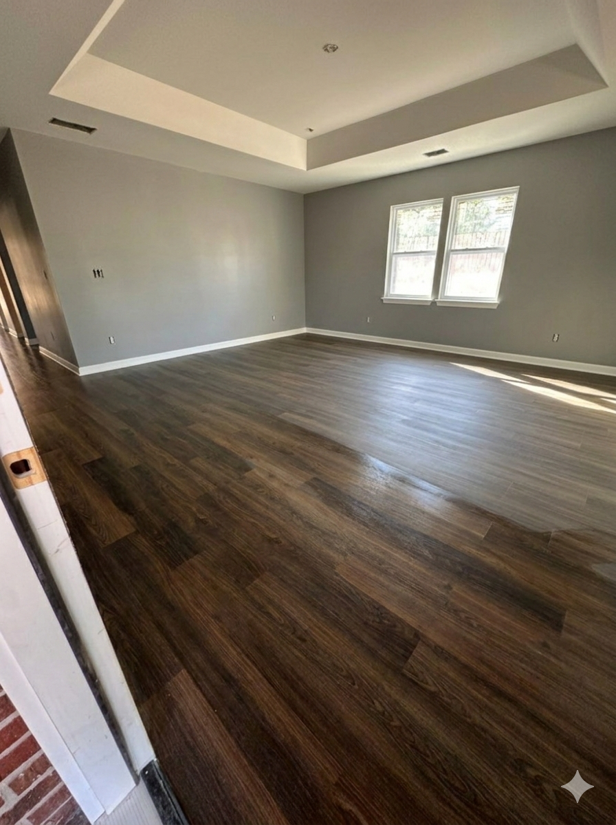 Fire Restoration - Master Bedroom Floor After