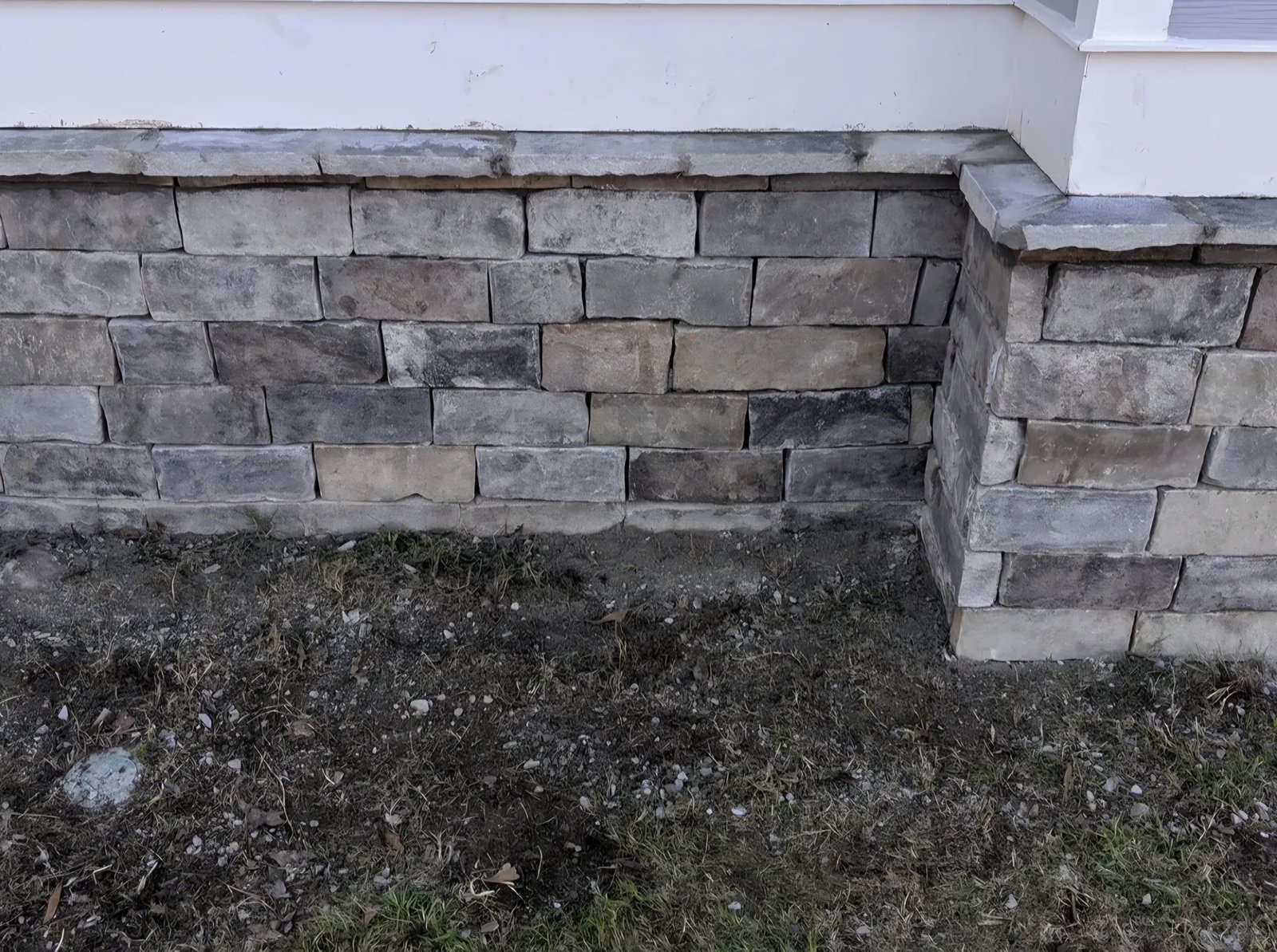 Stone Veneer Foundation Wall
