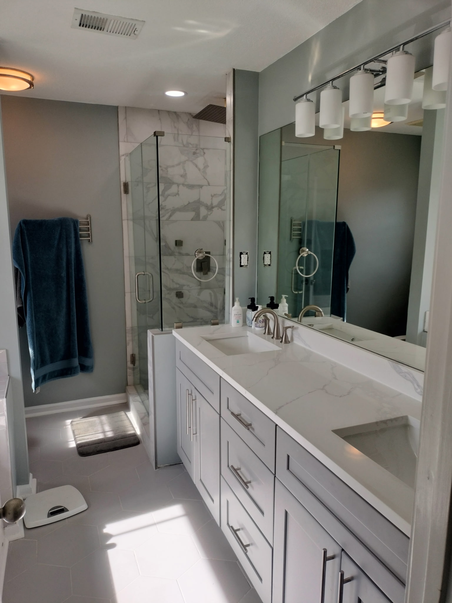Marble Shower Bathroom Remodel