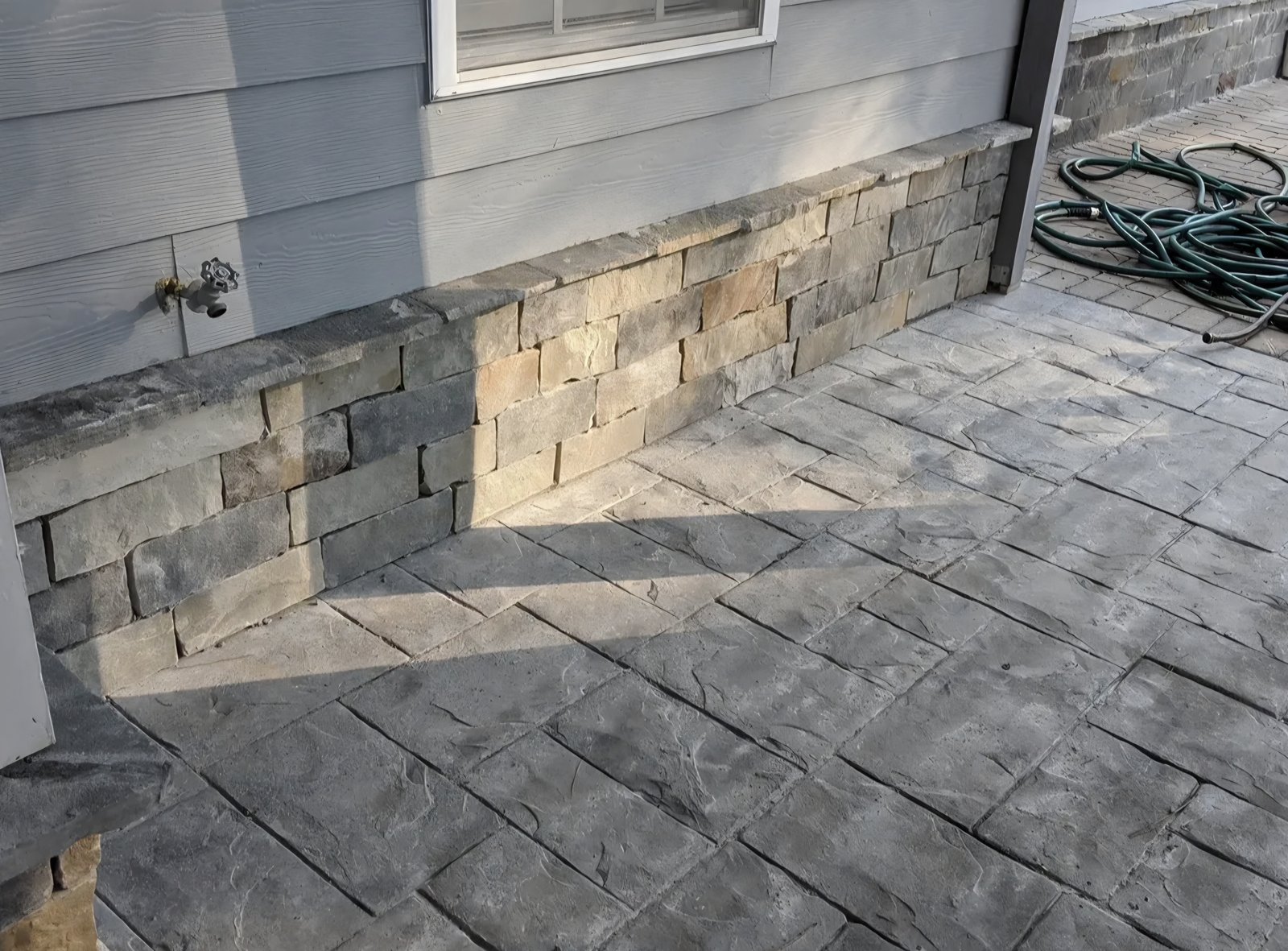 Natural Stone Retaining Wall