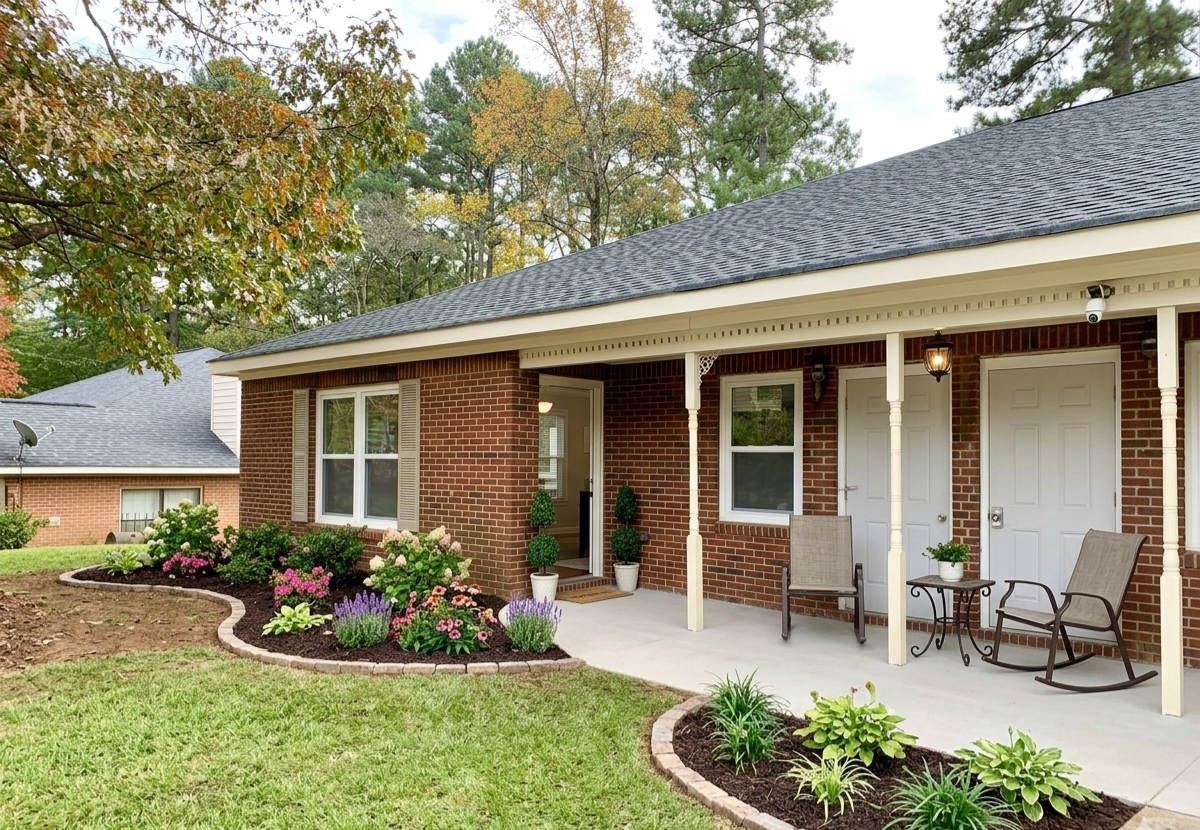 Fire Restoration with Landscaping - After